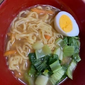 温まる　青梗菜のとろとろ醤油ラーメン